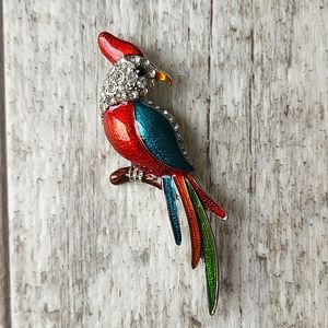 Vintage Cockatoo Brooch